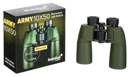 foto lornetka Levenhuk Army 10x50 z celownikiem,  6