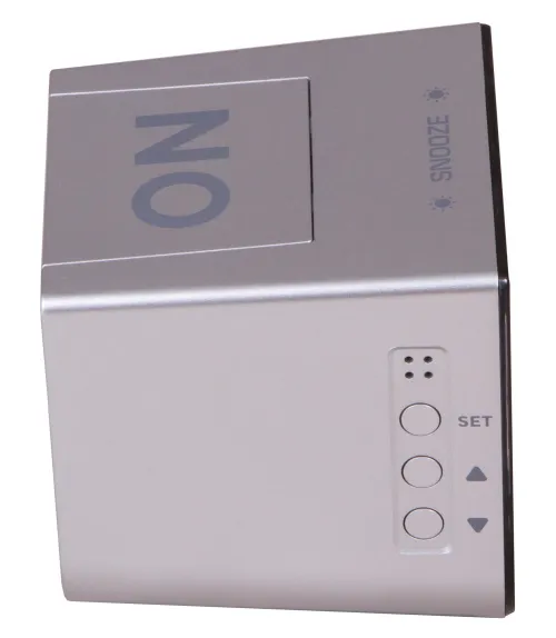 zdjęcie budzik stołowy Bresser FlipMe, srebrny,  6