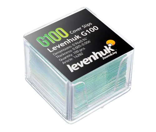 zdjęcie szkiełka nakrywkowe Levenhuk G100, 100 sztuk,  2