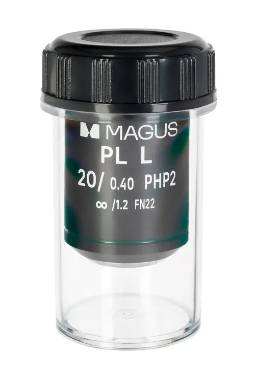 obraz obiektyw MAGUS 20HP 20х/0,40 Plan L phase PHP2 ∞/ 1,2 WD 8,0 mm,  2