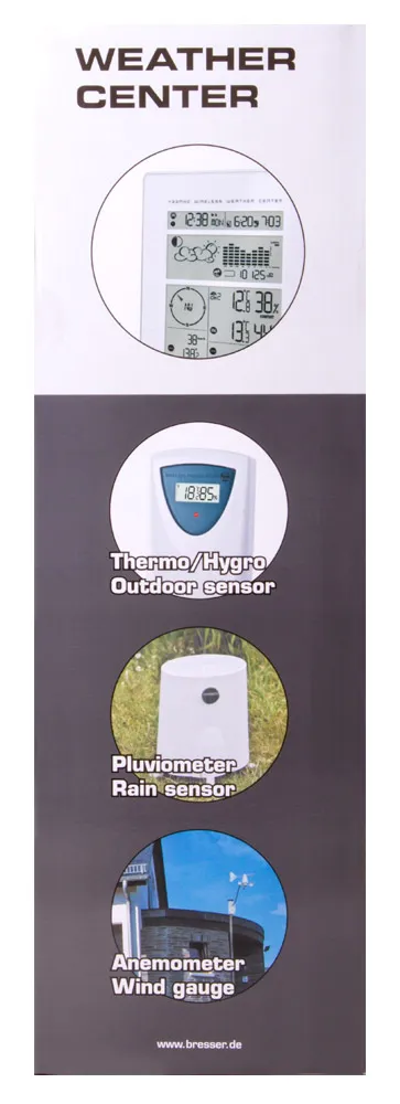 zdjęcie stacja meteorologiczna Bresser RC, biała,  17