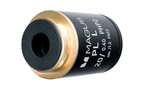 obraz obiektyw MAGUS 20HP 20х/0,40 Plan L phase PHP2 ∞/ 1,2 WD 8,0 mm,  4
