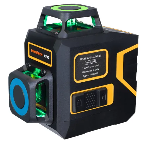 obraz poziomica laserowa Ermenrich PRO LV40, czarny,  4