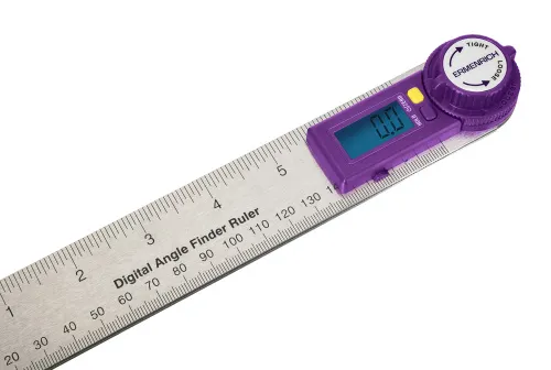 foto kątomierz elektroniczny z linijką Ermenrich Verk DR30,  7