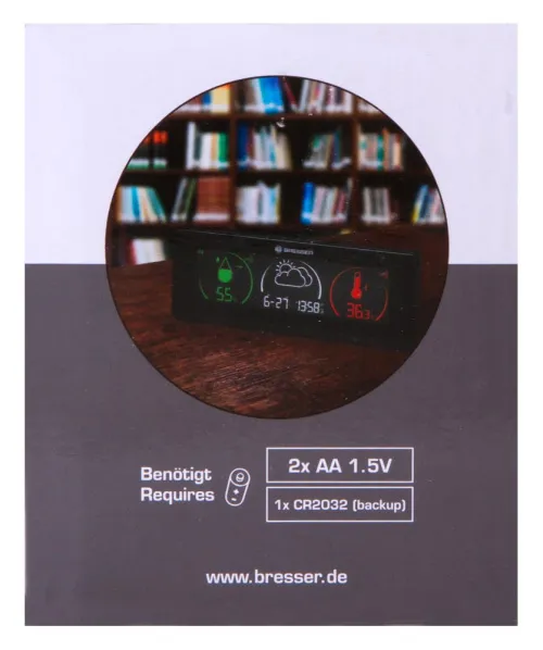 foto stacja meteorologiczna Bresser Temeo Life z kolorowym wyświetlaczem, czarna,  13