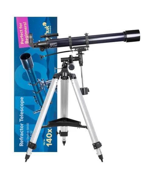 obraz teleskop Levenhuk New Skyline BASE 70/900 EQ2,  2