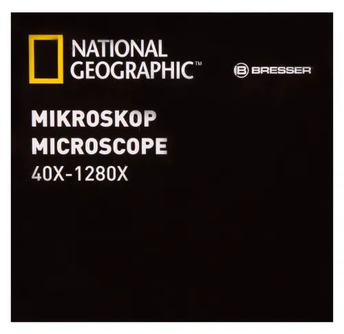 zdjęcie mikroskop Bresser National Geographic o powiększeniu 40–1280 razy z uchwytem do smartfonu,  23