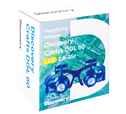 foto okulary powiększające Levenhuk Discovery Crafts DGL 60,  12
