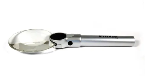 zdjęcie lupa Levenhuk Zeno 400 z podświetleniem LED, 2/4x, 88/21 mm, metalowa,  5