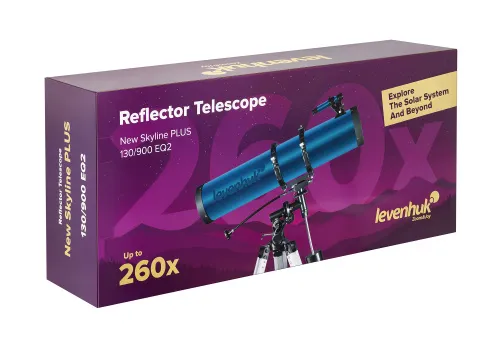 obraz teleskop Levenhuk New Skyline PLUS 130/900 EQ2,  13