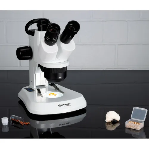 obraz trinokularowy mikroskop stereoskopowy Bresser Analyth STR Trino 10x - 40x,  3