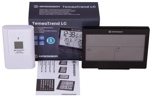 zdjęcie stacja meteorologiczna Bresser TemeoTrend LG RC, czarna,  2