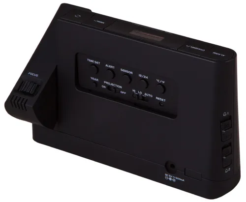 zdjęcie zegar projekcyjny Bresser z kolorowym wyświetlaczem, czarny,  6