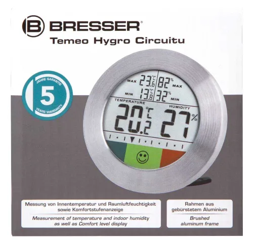 foto stacja meteorologiczna Bresser Temeo Hygro Circuitu, srebrna,  9