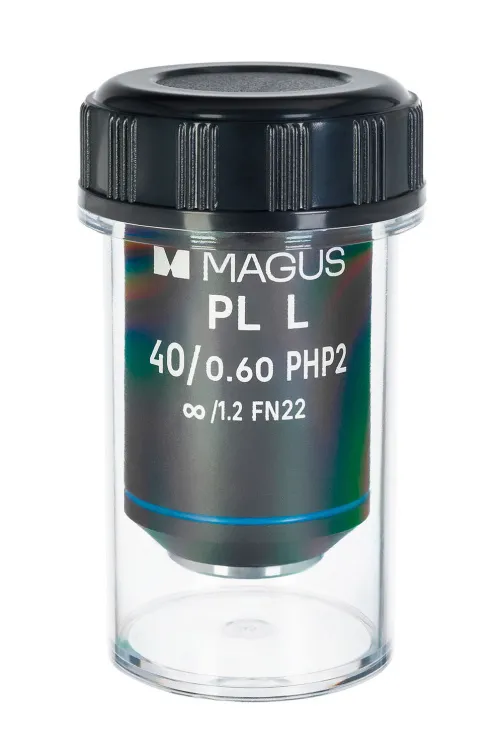 zdjęcie obiektyw MAGUS 40HP 40х/0,60 Plan L phase PHP2 ∞/ 1,2 WD 3,5 mm,  2