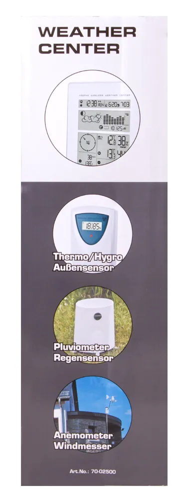 zdjęcie stacja meteorologiczna Bresser RC, biała,  16