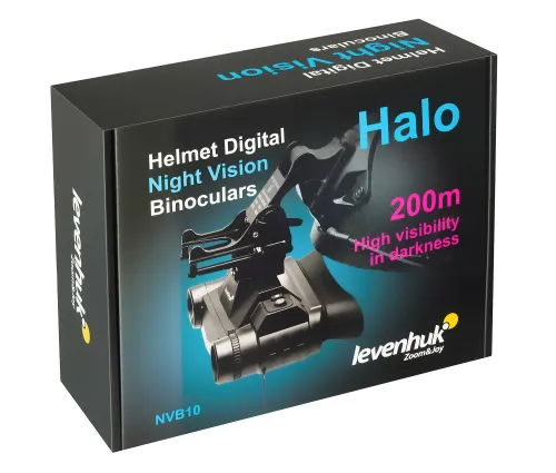 obraz cyfrowa lornetka noktowizyjna Levenhuk Halo NVB10 Helmet,  18
