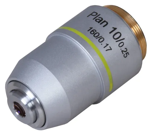 foto obiektyw planarno-achromatyczny Levenhuk MED 10x,  2