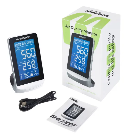 zdjęcie czujnik jakości powietrza Levenhuk Wezzer Air PRO DM40,  2