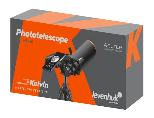 fotografia fototeleskop Levenhuk Kelvin MAK80 AZ,  13