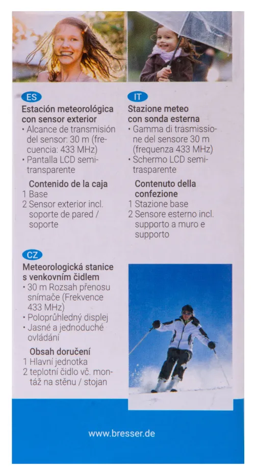 obraz stacja pogodowa Bresser RC, przezroczysta,  18