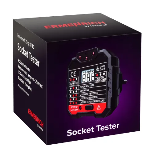obraz tester do gniazd sieciowych Ermenrich Zing ST40,  5