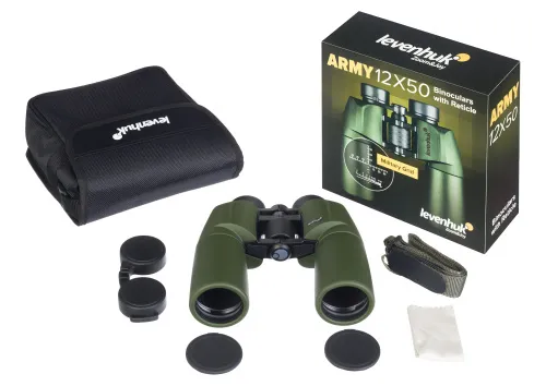 fotografia lornetka Levenhuk Army 12x50 z celownikiem,  5