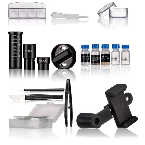 fotografia mikroskop Bresser Junior z powiększeniem 40× – 2000×,  3