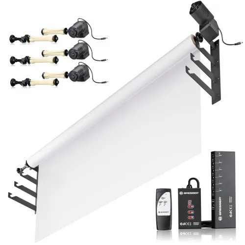 fotografia elektryczny system zawieszania tła Bresser EBS-4 dla 4 rolek,  2