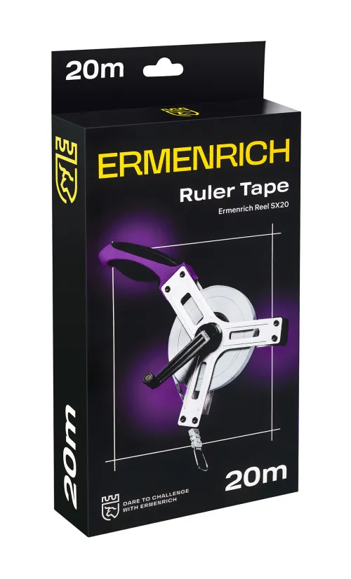 fotografia taśma miernicza geodezyjna Ermenrich Reel SX20,  7