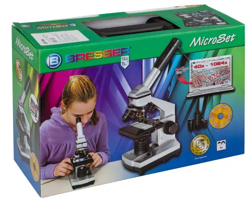 fotografia mikroskop Bresser Junior 40x–1024x, z futerału,  12