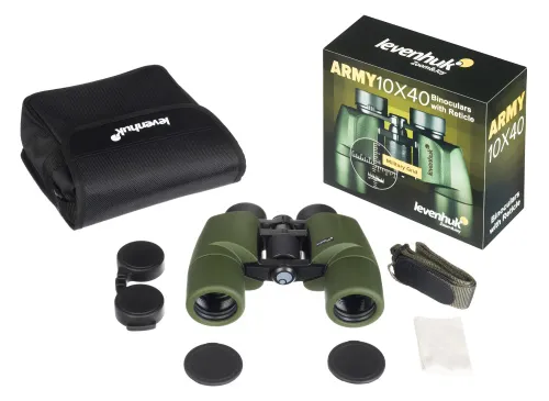 fotografia lornetka Levenhuk Army 10x40 z celownikiem,  5