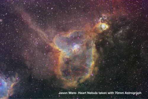 obraz refraktor OTA Meade Series 6000 70 mm Astrograph Quadruplet APO,  5