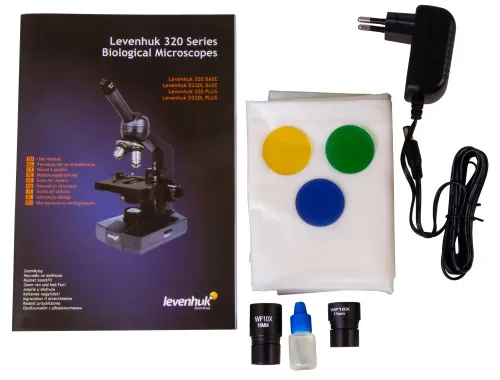 foto monokularowy mikroskop biologiczny Levenhuk 320 PLUS,  15