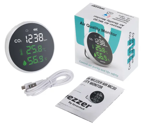 obraz miernik zanieczyszczenia powietrza Levenhuk Wezzer Air MC30,  2