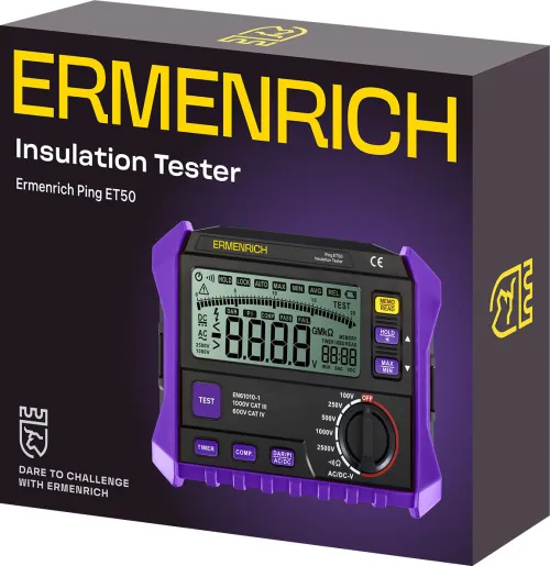 fotografia tester izolacji Ermenrich Ping ET50,  2