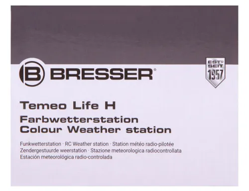 zdjęcie stacja meteorologiczna Bresser Temeo Life H z kolorowym wyświetlaczem, czarna,  15