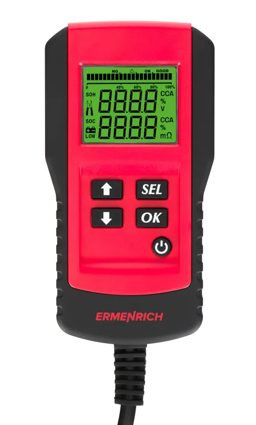 fotografia tester akumulatorów Ermenrich Zing AL45,  3