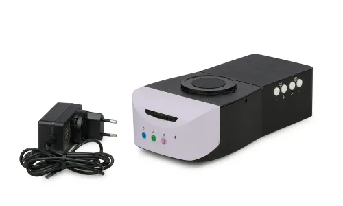 obraz przystawka epi-fluorescencyjna MAGUS Epi-FL04M LED, kostki z filtrem fluorescencyjnym B/G/UV,  11