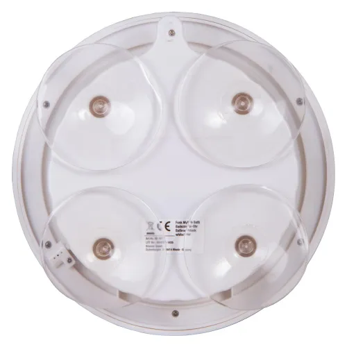 fotografia wodoszczelny zegar ścienny do łazienki Bresser MyTime Bath, biały,  5