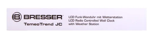 fotografia stacja meteorologiczna Bresser TemeoTrend JC LCD RC (zegar ścienny), czarna,  13