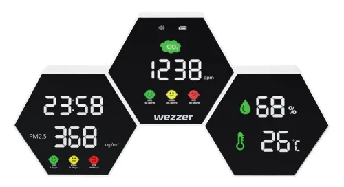 fotografia miernik zanieczyszczenia powietrza Levenhuk Wezzer Air PRO DM50,  4