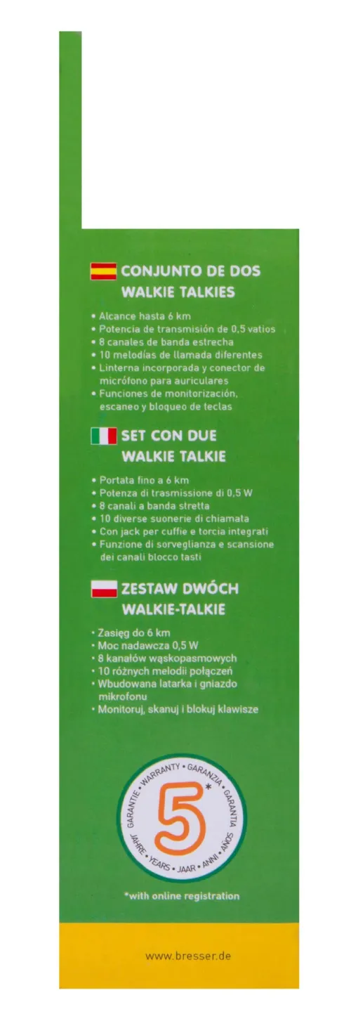 zdjęcie zestaw krótkofalówek FM Bresser National Geographic,  13