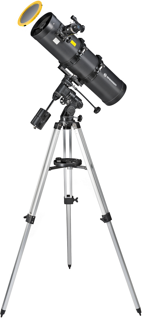 obraz teleskop Bresser Pollux 150/750 EQ3 z filtrem słonecznym