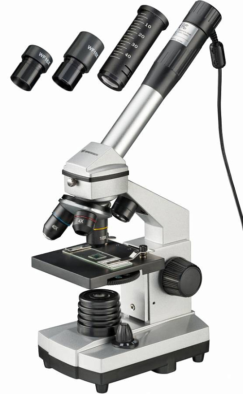 fotografia mikroskop Bresser Junior 40x–1024x, z futerału