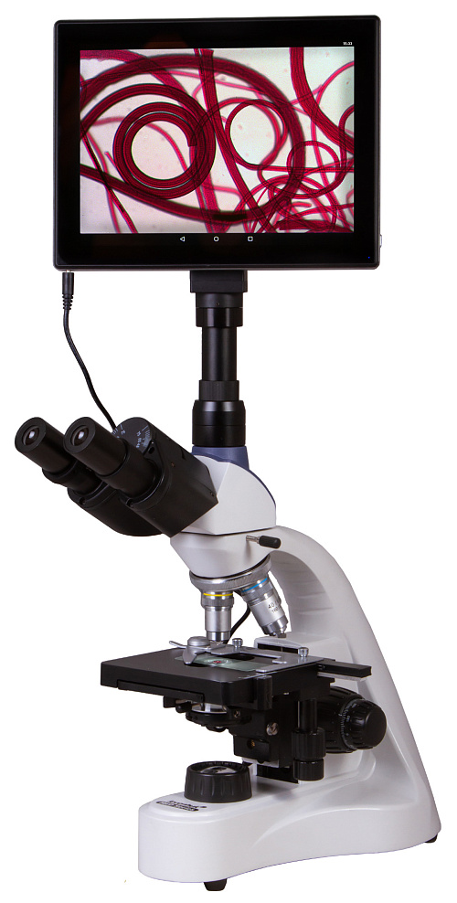 zdjęcie trójokularowy mikroskop cyfrowy Levenhuk MED D10T LCD