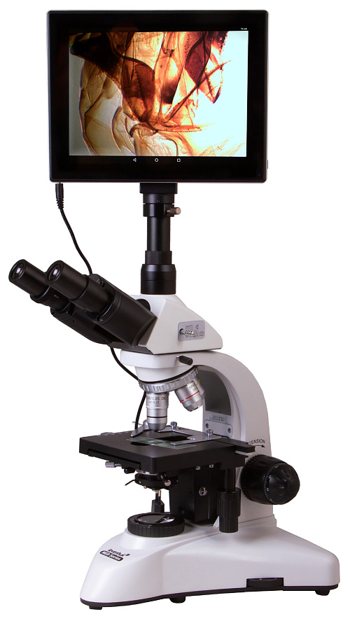 zdjęcie trójokularowy mikroskop cyfrowy Levenhuk MED D20T LCD