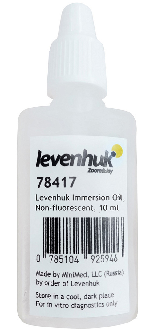 foto olejek immersyjny Levenhuk, niefluorescencyjny, 10 ml